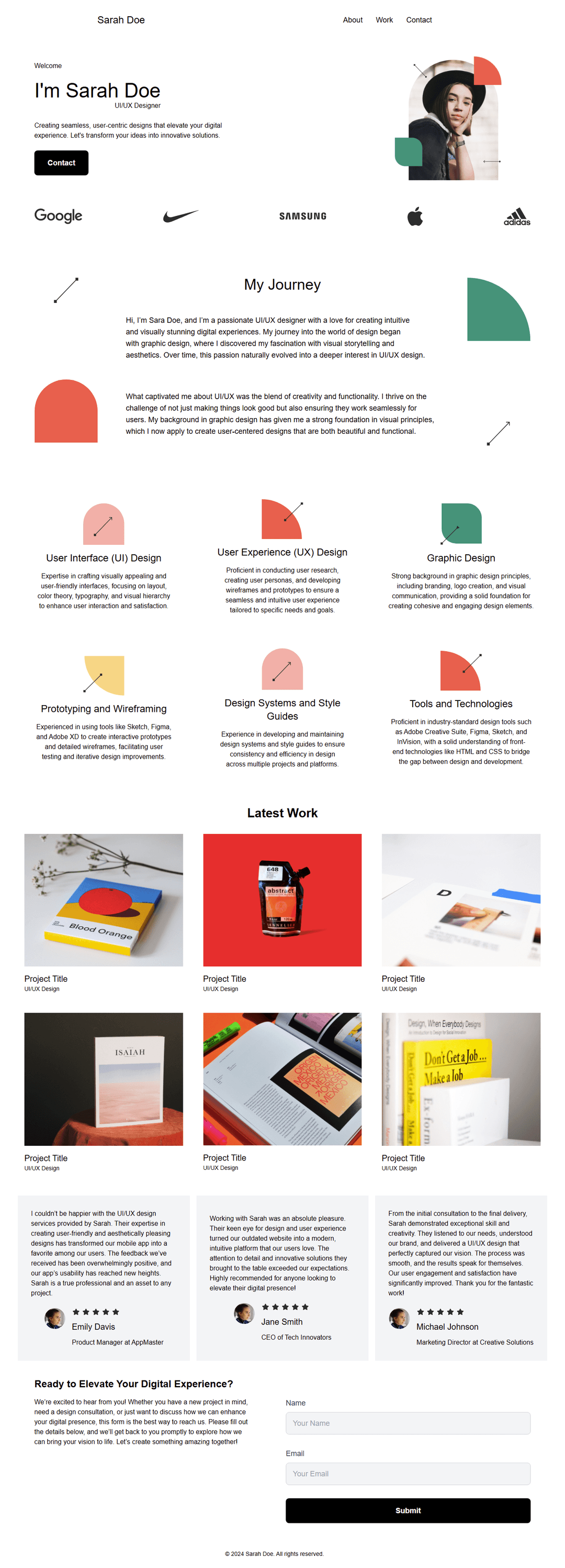 UI/UX Designer Portfolio