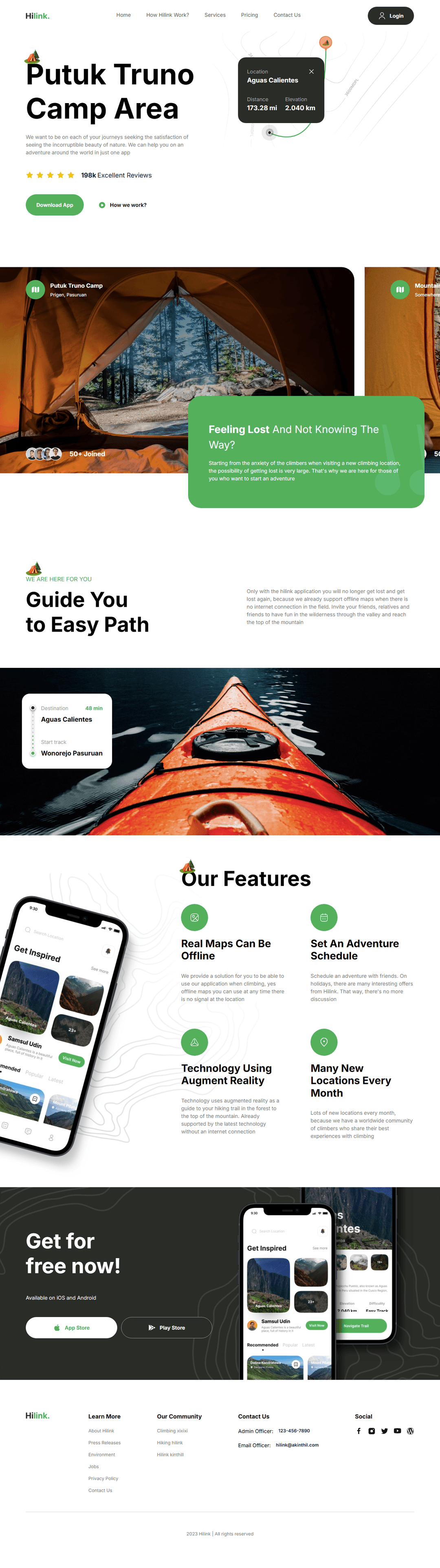Travel App Landing Page